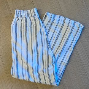 Abercrombie & Fitch Linen Pants Striped
